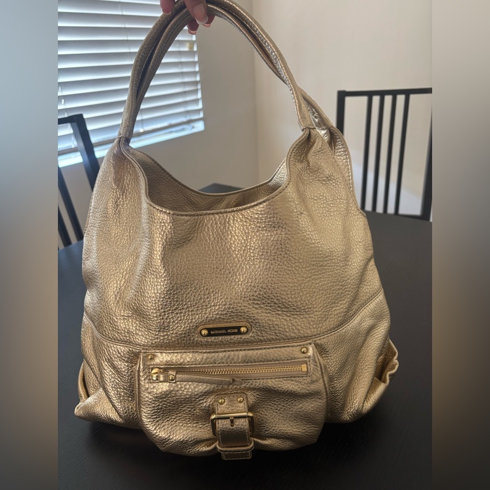 Michael Kors Metallic Gold Hobo Bag